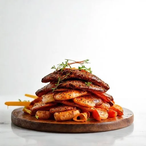 A beautifully arranged dessert table with miniature pastries and subtle lighting at a bespoke catering event.